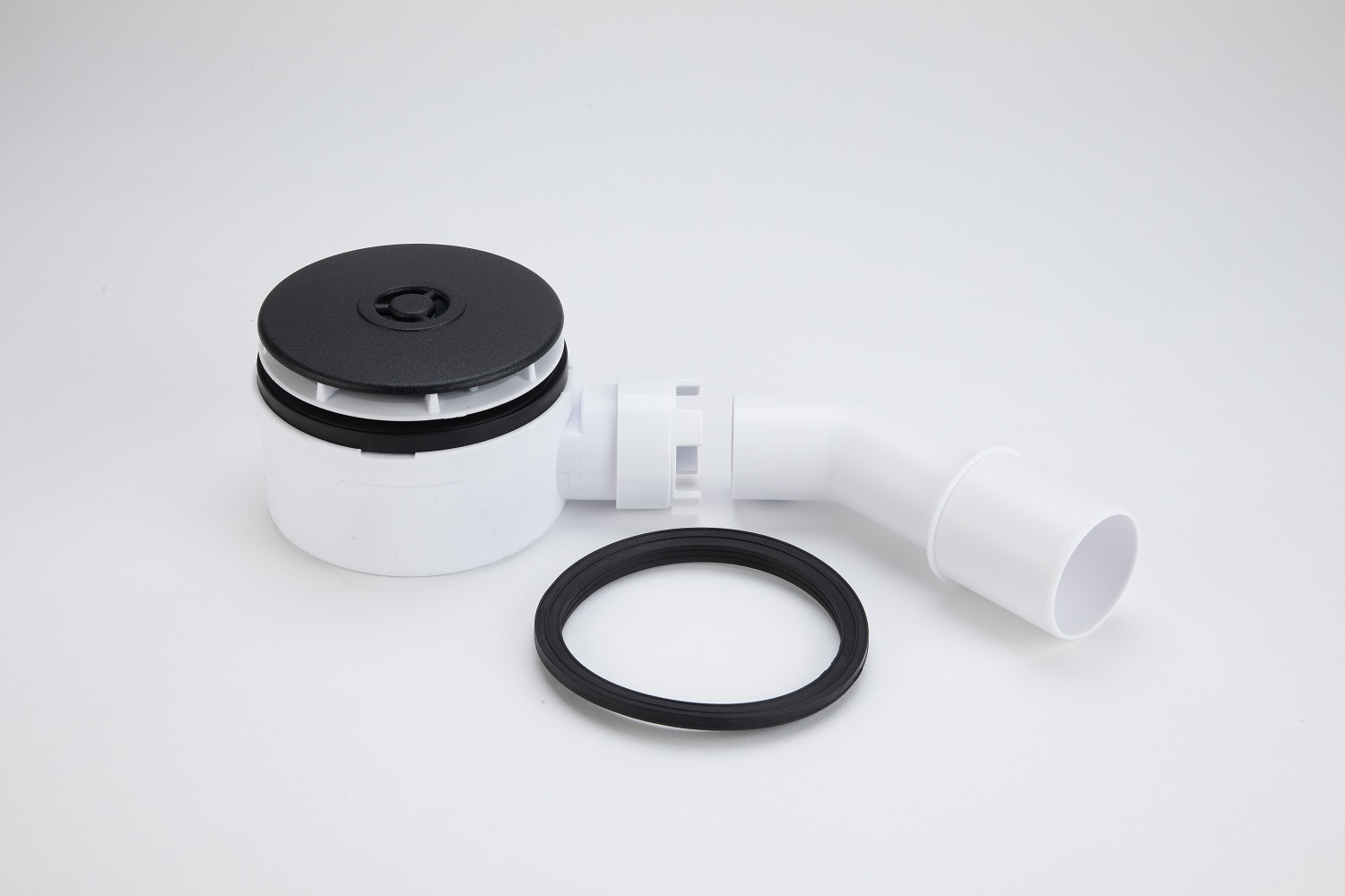 MC SIFON ZA TUŠ KADU 3" plitki CRNA MATT kapa fi114 fi40/50 IG-HC2730L-MEMB